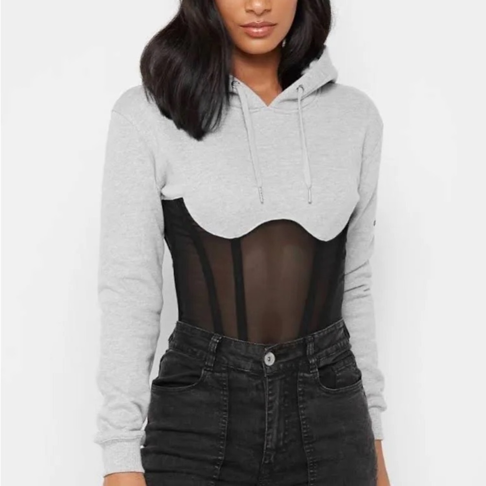 MANIERE DE VOIR CORSET HOODIE (UK 8, US 4)